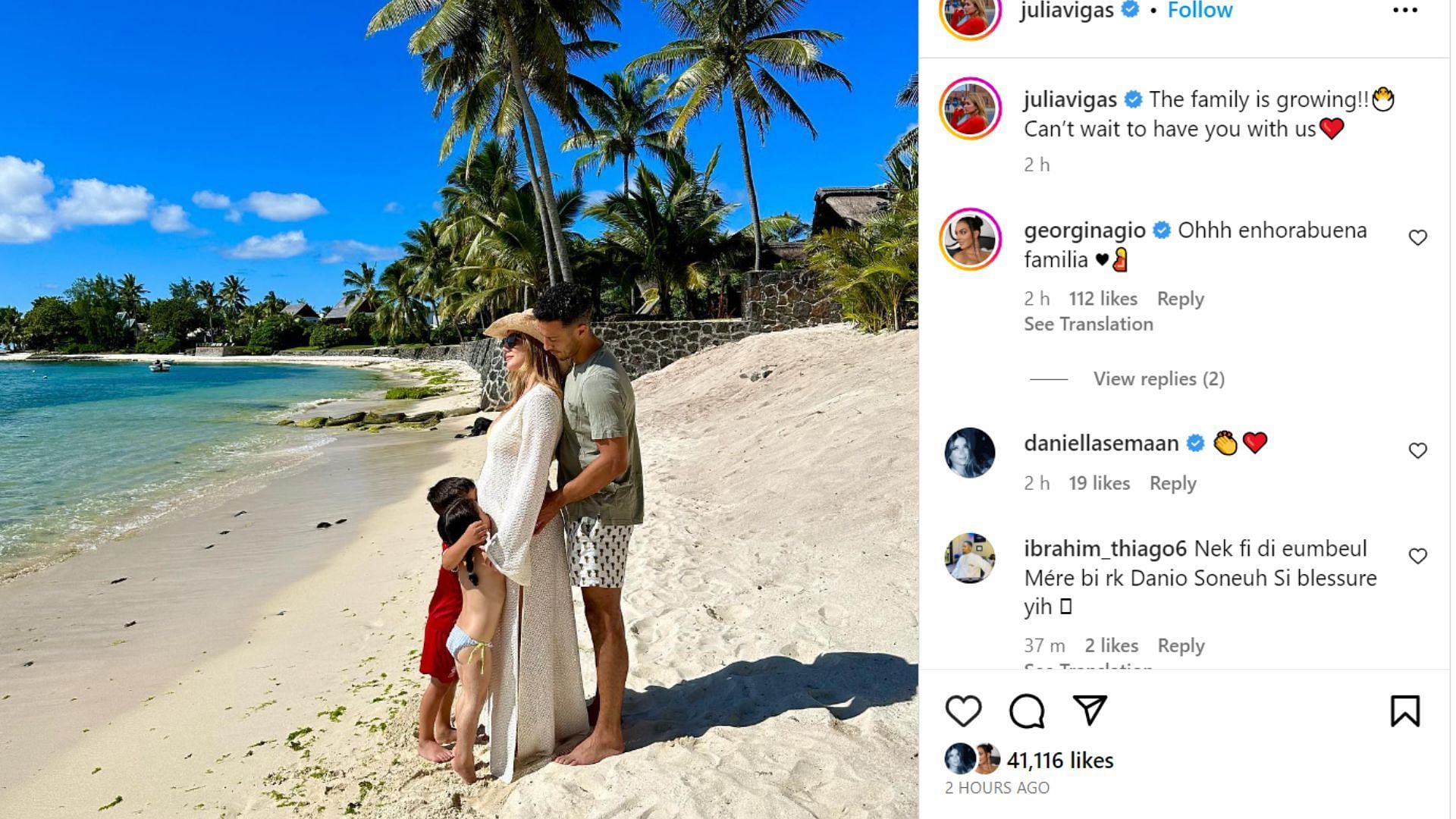 Rodriguez's comments on Vigas' post
